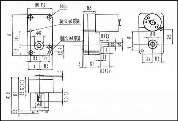 外形寸法図  TSD16SPG B