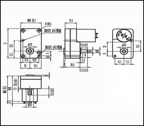 外形寸法図  TSD18SPG B